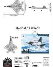 super large f22 remote control fighter four channel toy fixed wing glider aircraft model toy drone details 11