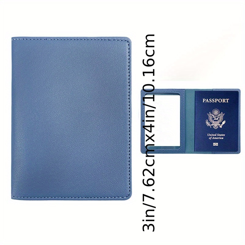 Dual Use PU Leather Passport Holder Cover
