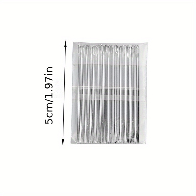 25pcs Large Eye Sewing Needles, Sewing Sharp Needles, Leather Needle Embroidery Thread Needle, Stainless Steel Yarn Knitting Needles
