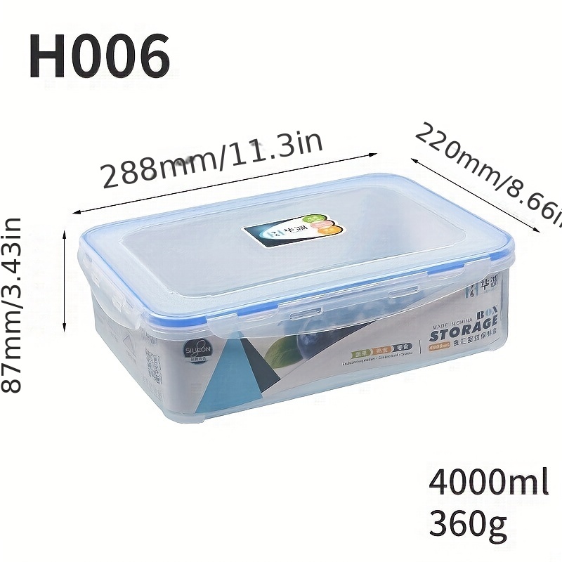 4pcs Refrigerator Storage Boxes Fresh-Keeping Set