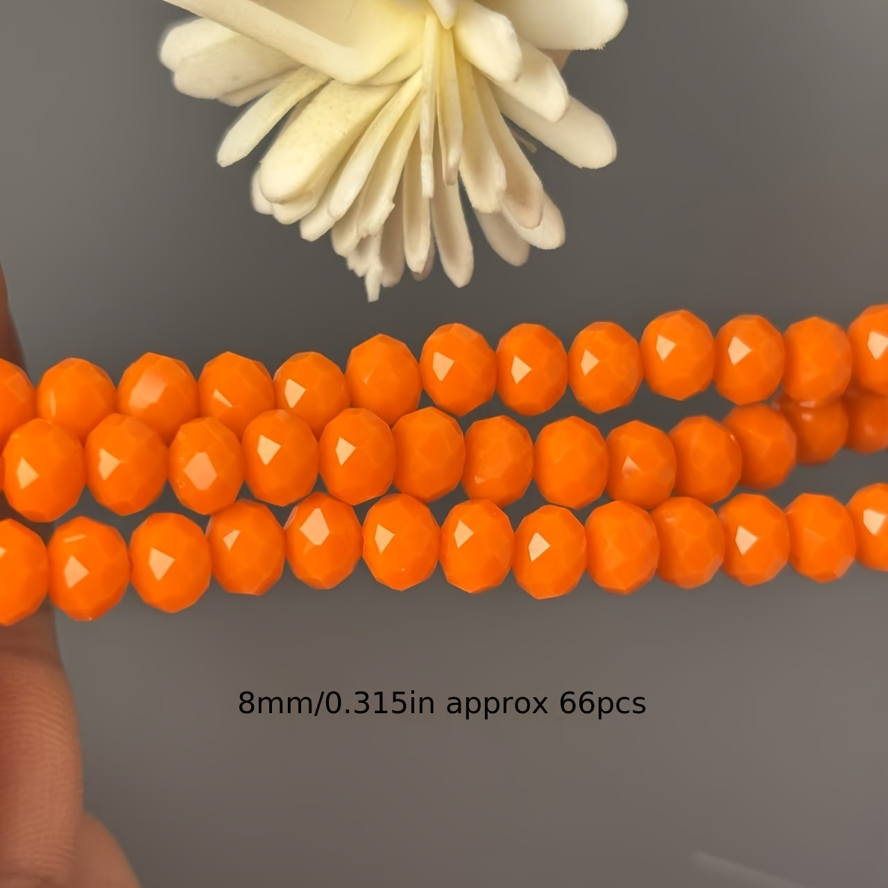 4\6\8mm Fresh Orange Porcelain Crystal Flat Beads Bracelet Material Jewelry Additions Clothing Bags Additions Decoration Beads Art, Crafts & Sewing Supplies