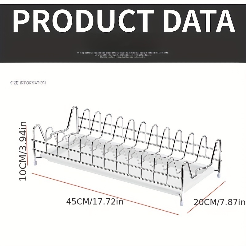 1pc Drying Rack w/ Drain Board Kitchen Utensil Holder