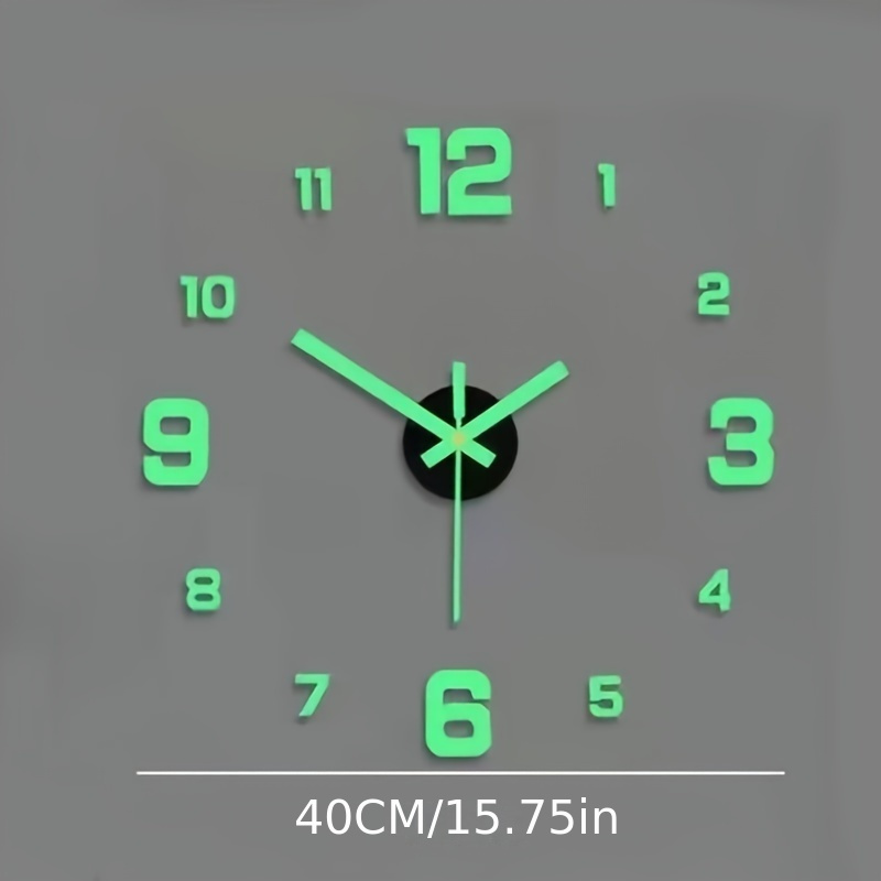 Orologio Da Parete Radiocontrollato 30 Cm - Senza Ticchettio, Sincronizzazione Automatica DCF, Numeri Fluorescenti