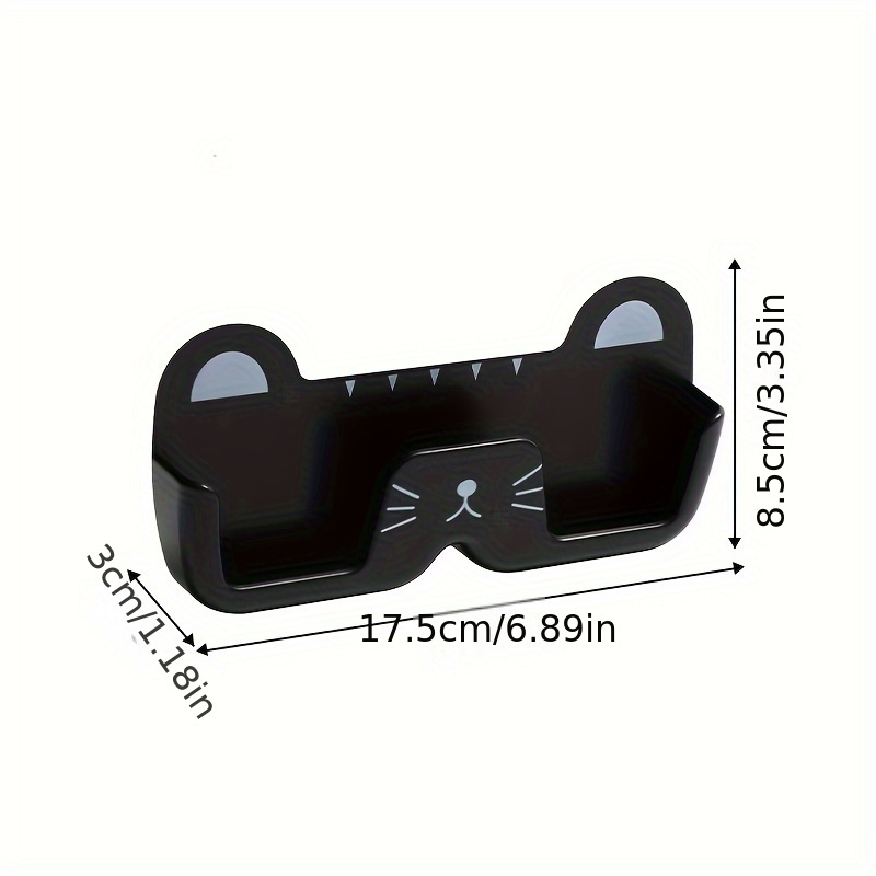 1pc wall mounted eyeglass storage rack punch free glasses storage holder shelf sunglasses display stand space saving glasses tray organizer details 3