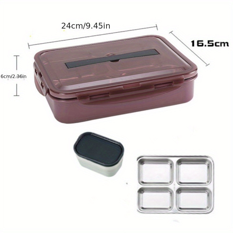 1pc Portable Multi-grid Lunch Box