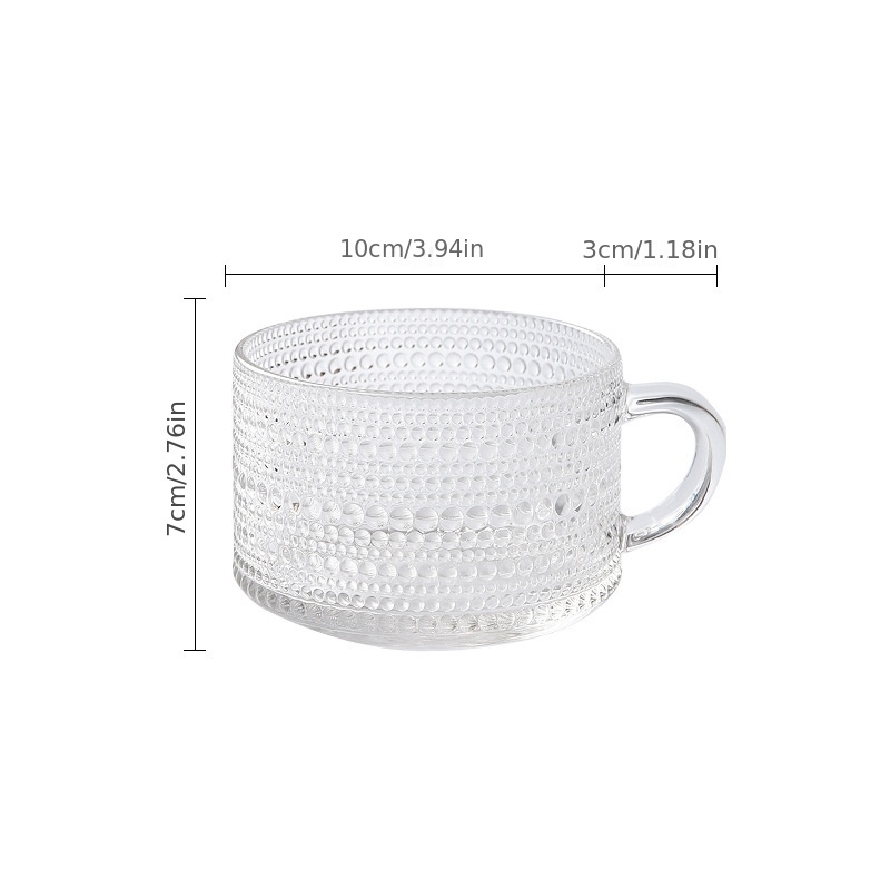 Sunflower Glass Cups With Handle Clear Glass Water Cups - Temu