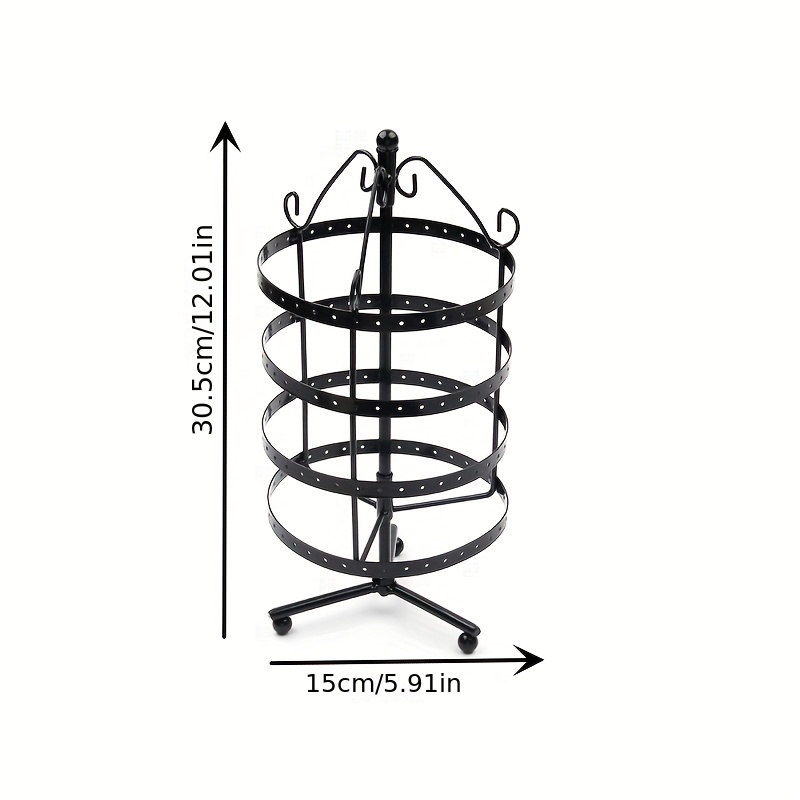 Earring Stand Holder Earrings Organizer Stand Jewelry Display For Earrings  Display 144 Holes Black,storage Container