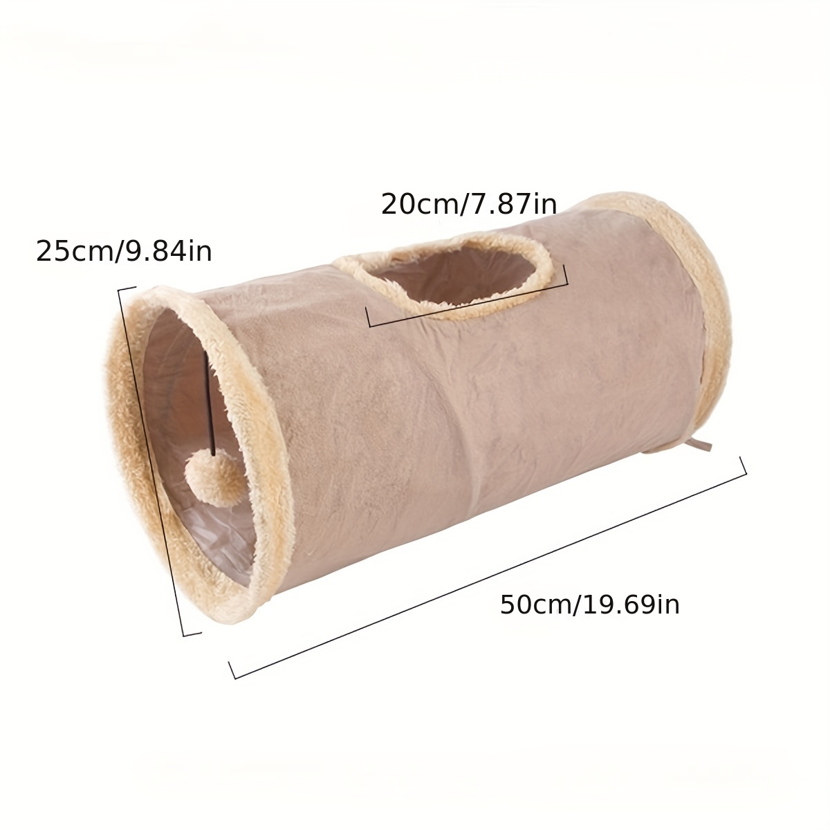 Fleece best sale cat tunnel