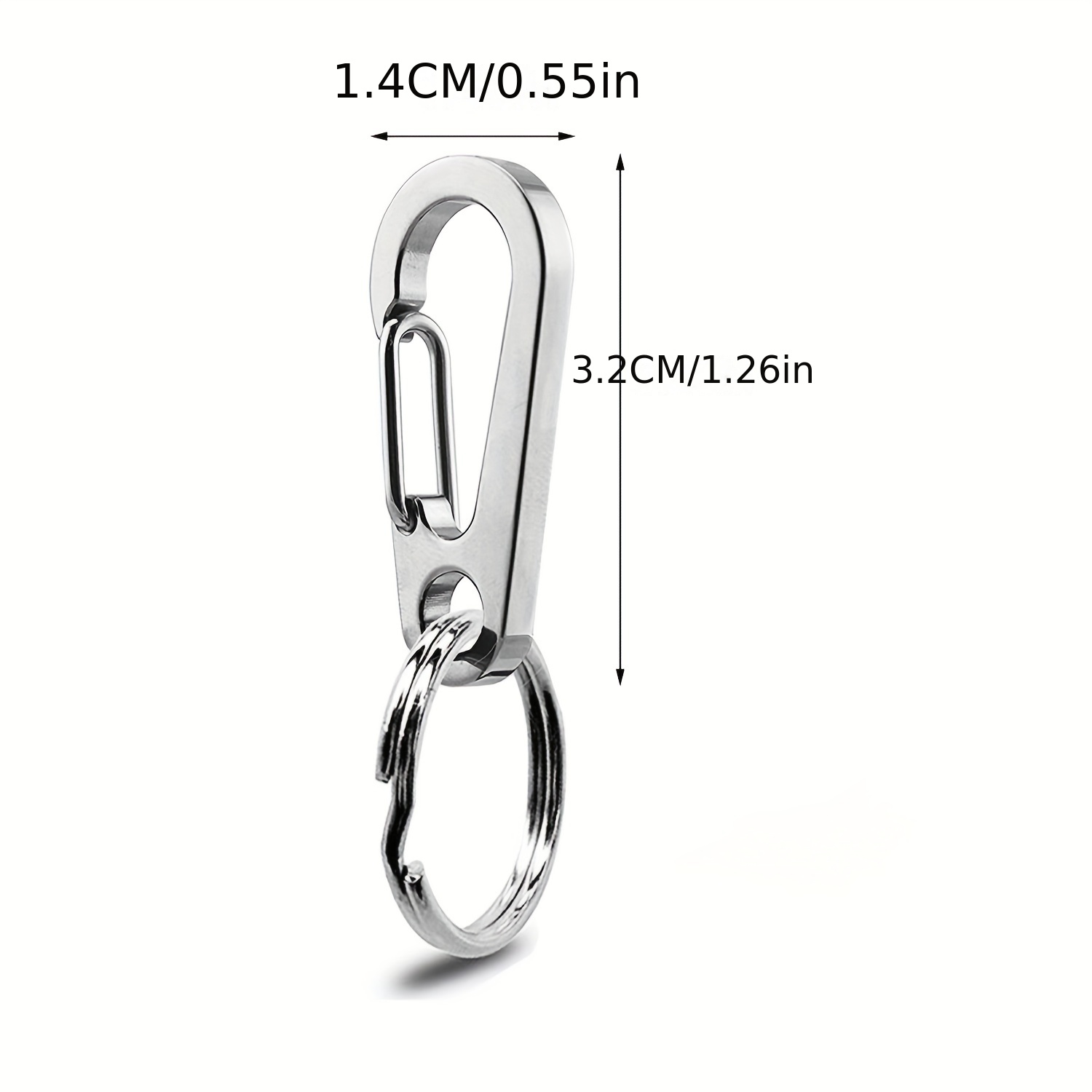 Stainless Steel Quick Clip With Rings Dog Tag Clips Easy - Temu