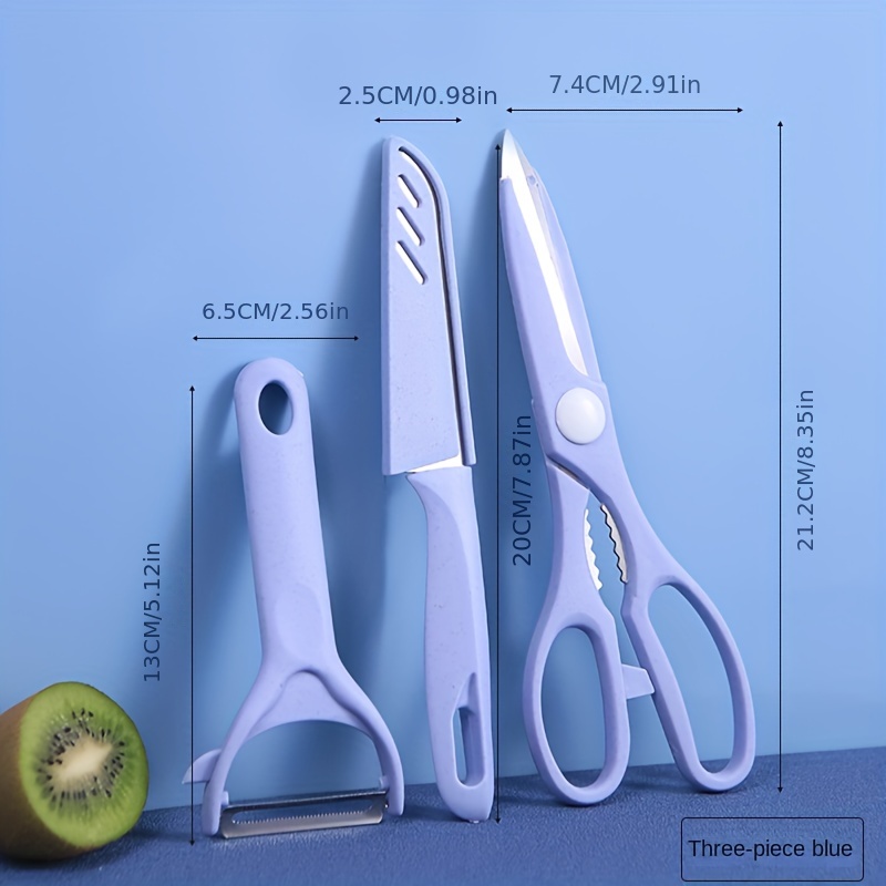 Stainless Steel Multi-Purpose Utility Scissors Set 3Pc