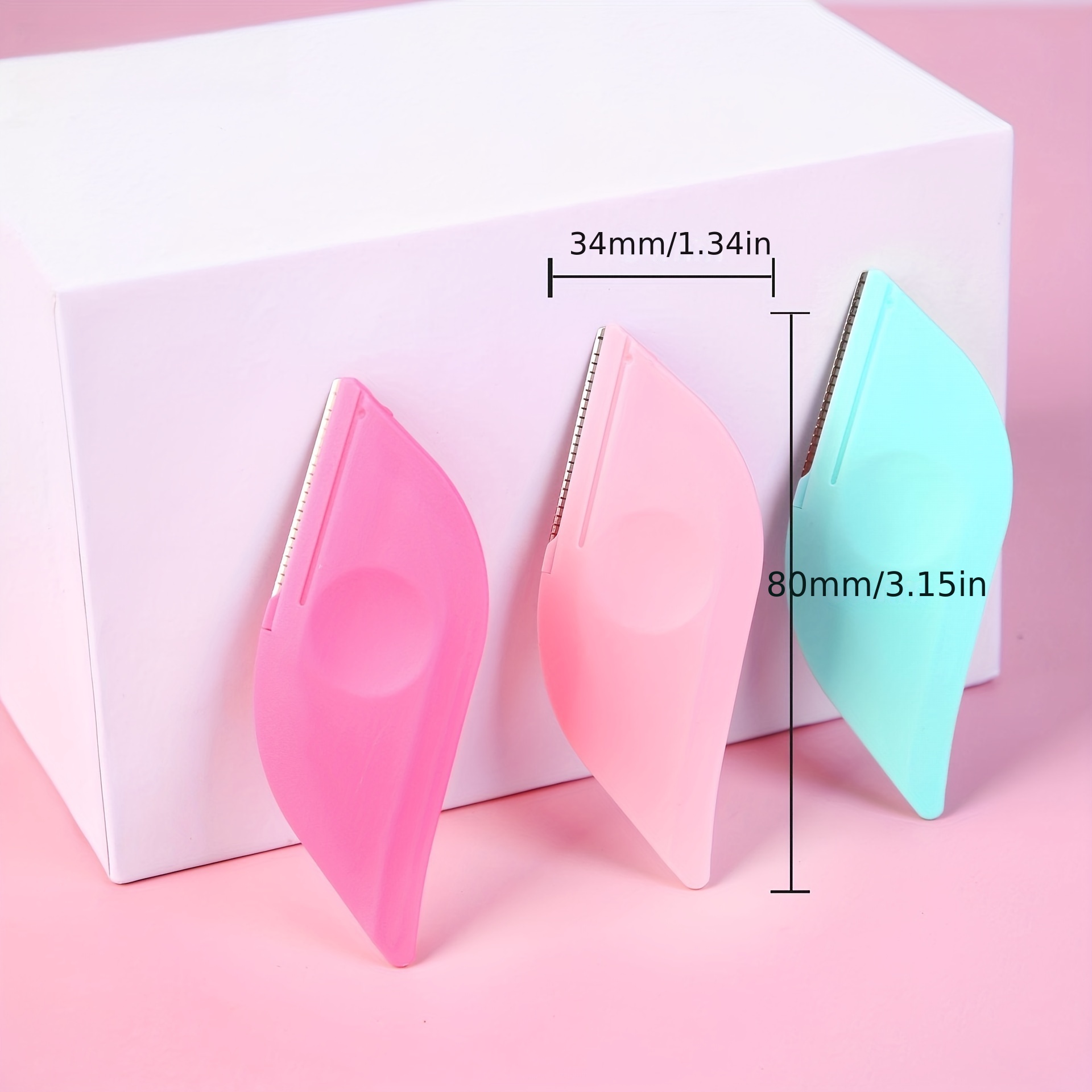 Portable Leaf Shaped Eyebrow Razor For Women Dermaplaning Tool