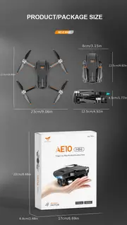 wryx new ae10 mini rc drone dual camera with light flow drone gps fpv wifi profeseional helicopter rc plane toys for boys uav details 20