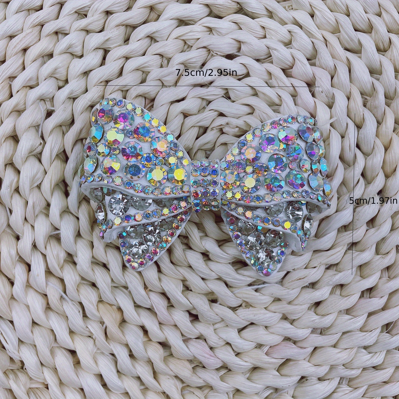 Hot Style Handmade Diy Rhinestone Bow Shoes Flower - Temu