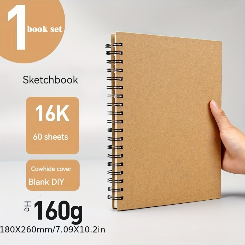 2pcs 160g 8k/16k/a4 Sketchbook Line Circle Sketching Book Drawing