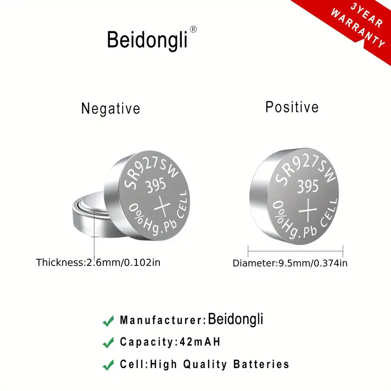 Renata - Bateria Para Reloj Renata 395 O Sr927sw O Ag7 1 5 - Foto 2