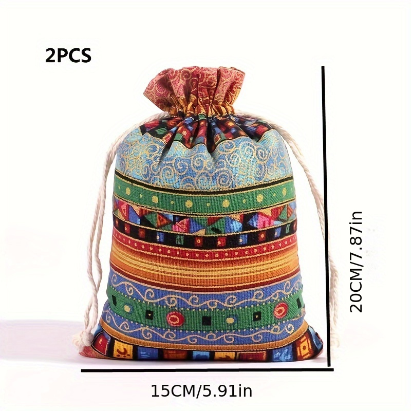 Christmas Drawstring Jewelry Storage Bag Portable Cosmetic - Temu