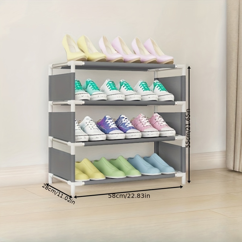 Estante de almacenamiento de zapatos no tejido, fácil montaje, práctico estante  para zapatos, organización del hogar JShteea El nuevo