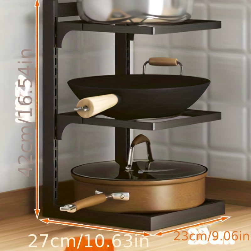 Multi purpose Pot Organizer Rack For Kitchen Expandable Pot - Temu