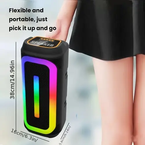 wireless speakers with subwoofer large speakers stereo speakers subwoofer outdoor wireless speakers party disco lights tws usb function radio wireless function dual 5w booster amplifier tws couplet function