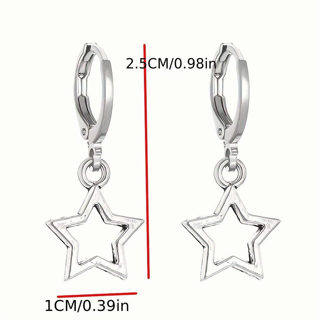 Couple Star Pendant Earrings — Holiday Jewelry Gift