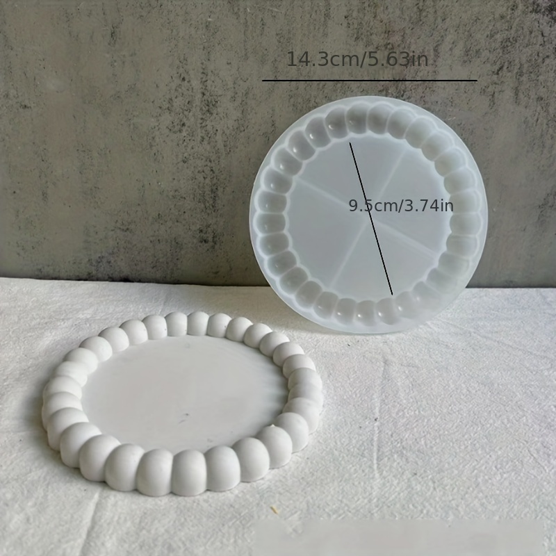 Oval Tray Cement Silicone Molds Diy Concrete Plaster Coaster - Temu