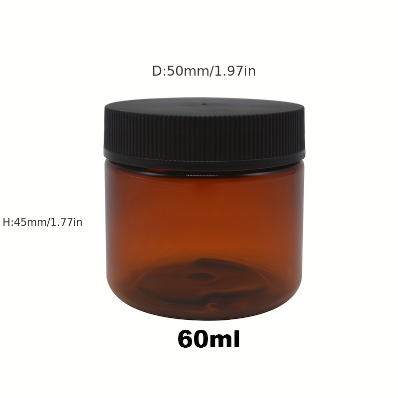Round Clear Wide mouth Leak Proof Plastic Container Jars - Temu