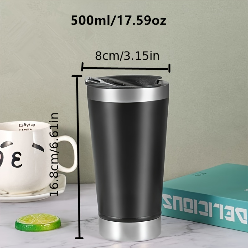 Vacuum Sealed Coffee Travel Mug 17.59oz Insulated Tumbler Dual