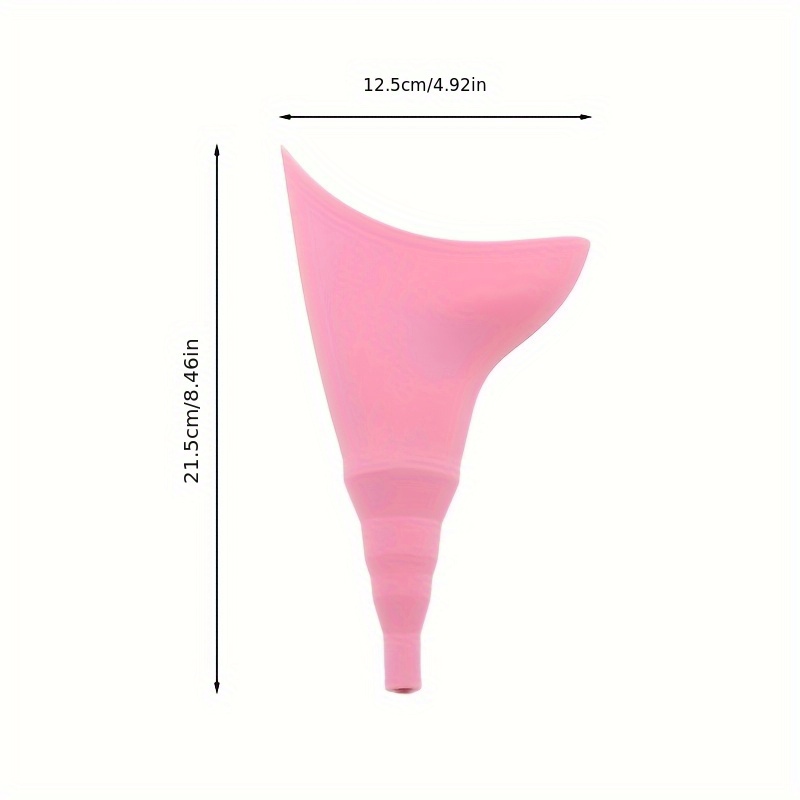 Portable Women's Urinal with Reusable Funnel and Leak-Proof Design - Pink, Includes Gray Drawstring Bag for Easy Storage - Perfect for Camping, Hiking, and Travel, Camping Gear | Discreet Urinal | Durable Construction, Toiletry Travel Bag