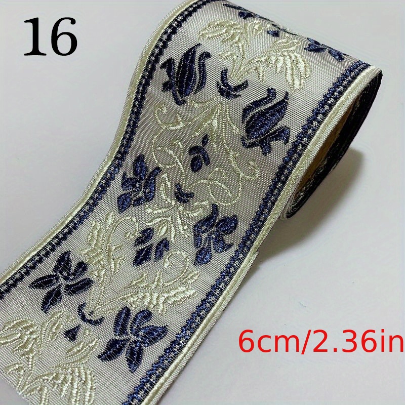 Embroidery Jacquard Ribbon Ethnic Lace Webbing Trim Costume Curtain  Accessory