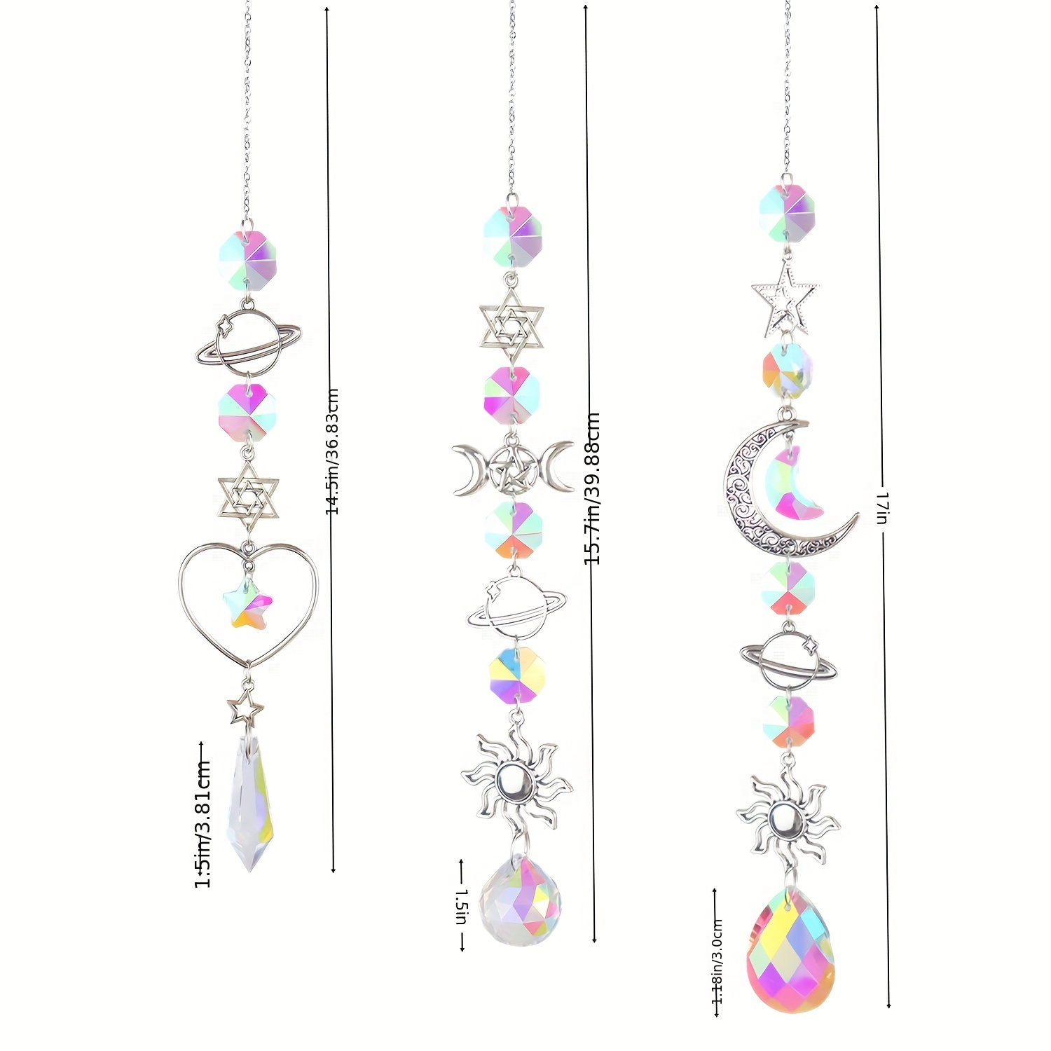 Buy wholesale CHARLIE Suncatcher, Crystal and Brass Suncatcher,  Minimalist and Bohemian Decoration, Celestial and Magical Table Mobile