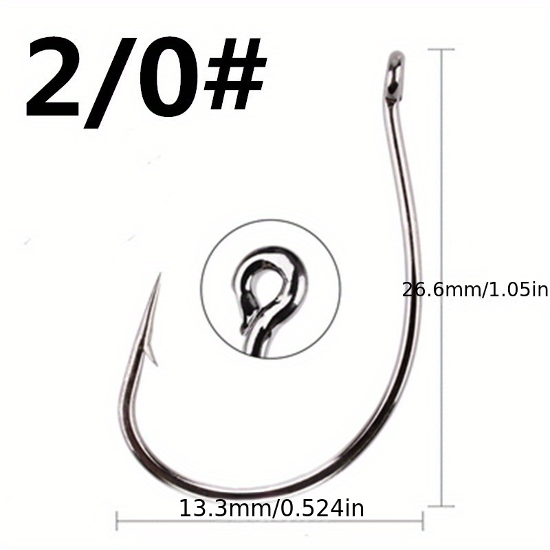 High Carbon Steel Barbed Fishing Hook Soft Worm Barbed - Temu Canada