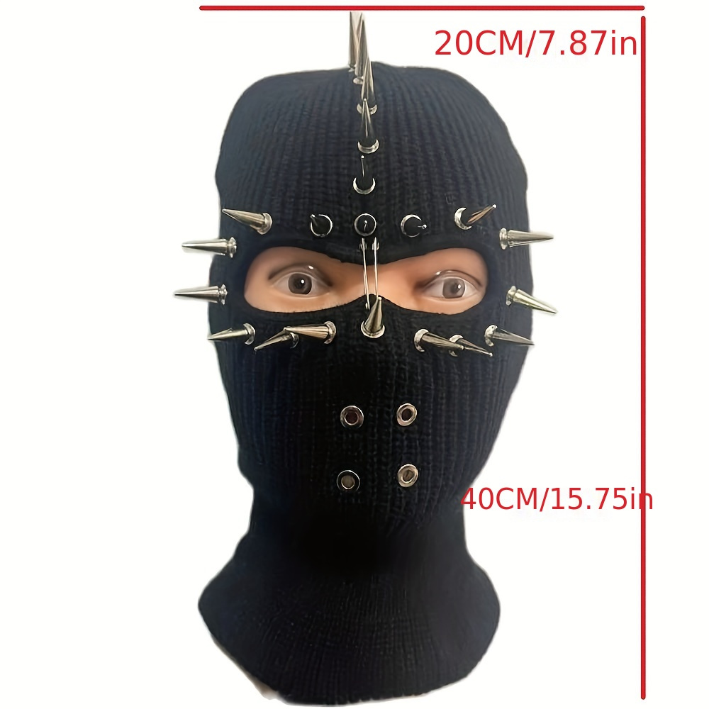 Style Hip Hop Hat With Punk Rivets And Pointed Rivets For Men And