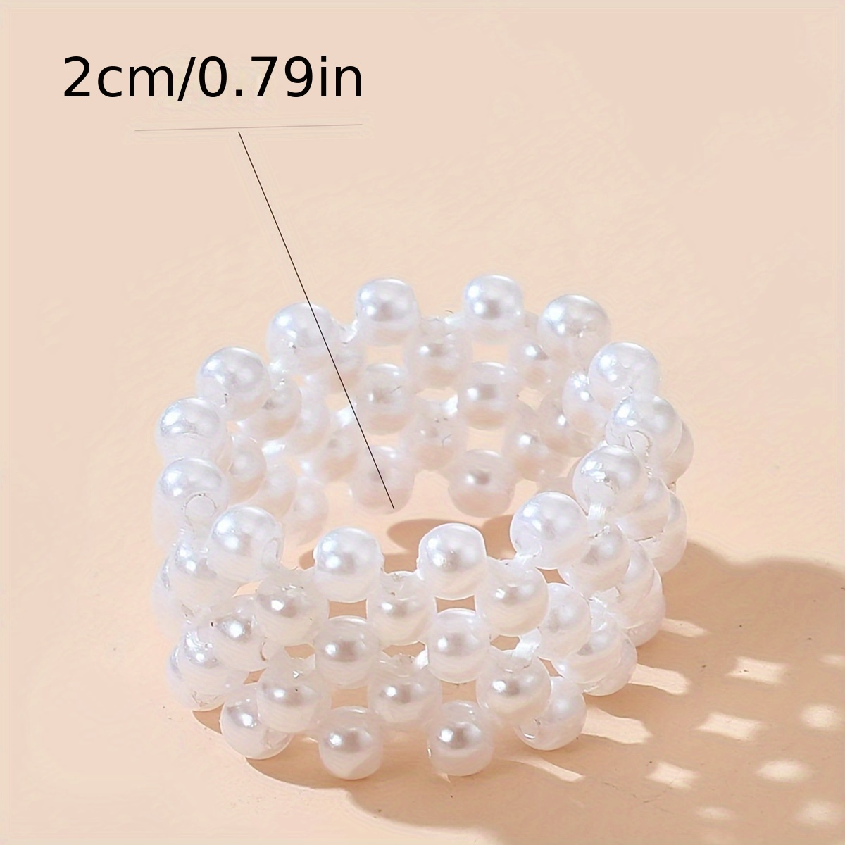 Women's Classic Retro Imitation Pearl Beaded Ring