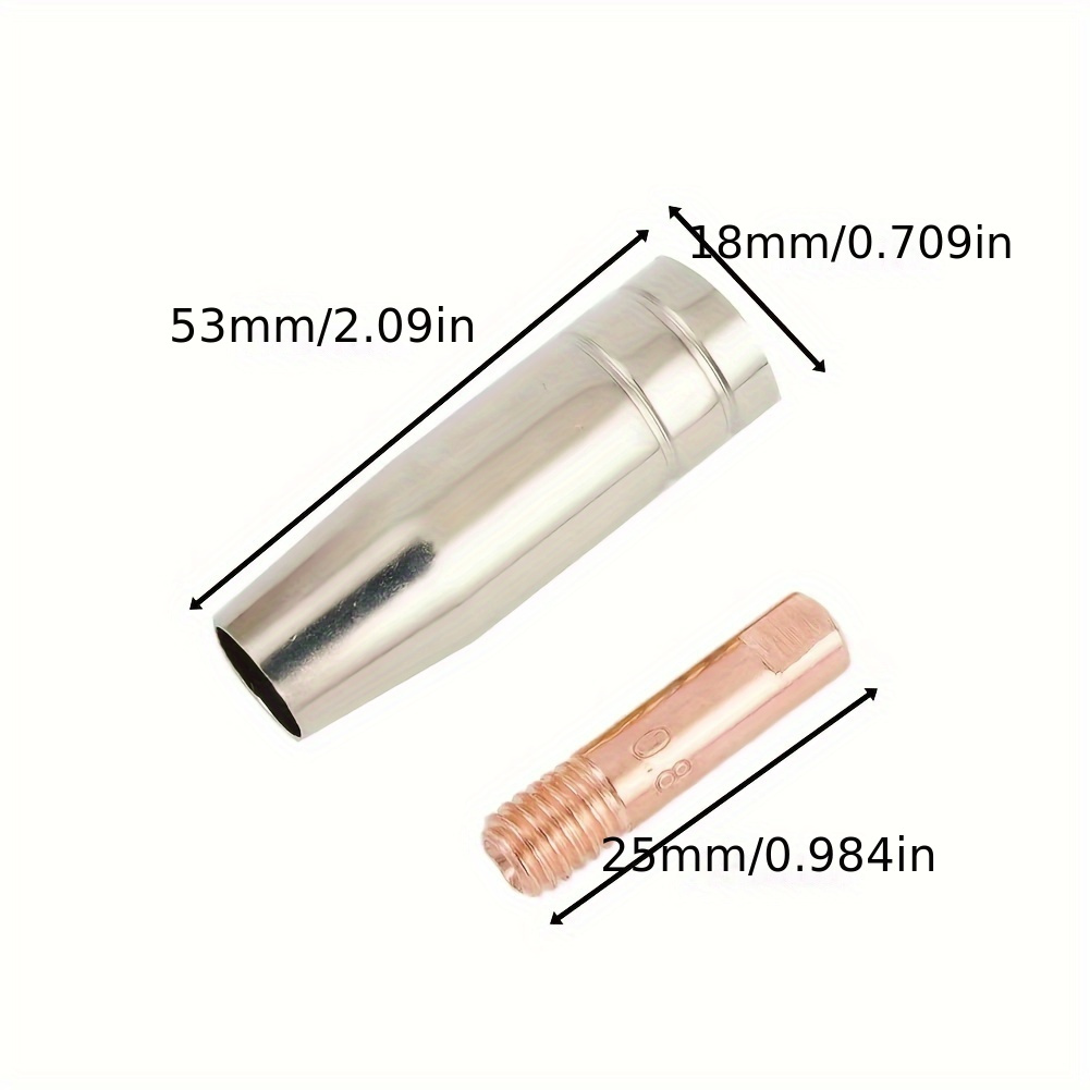 Kit Parti Consumabili Per Torcia Saldatrice - 19 Pezzi Per Modelli MIG MAG Come MB15 E AK15 - Foto 5