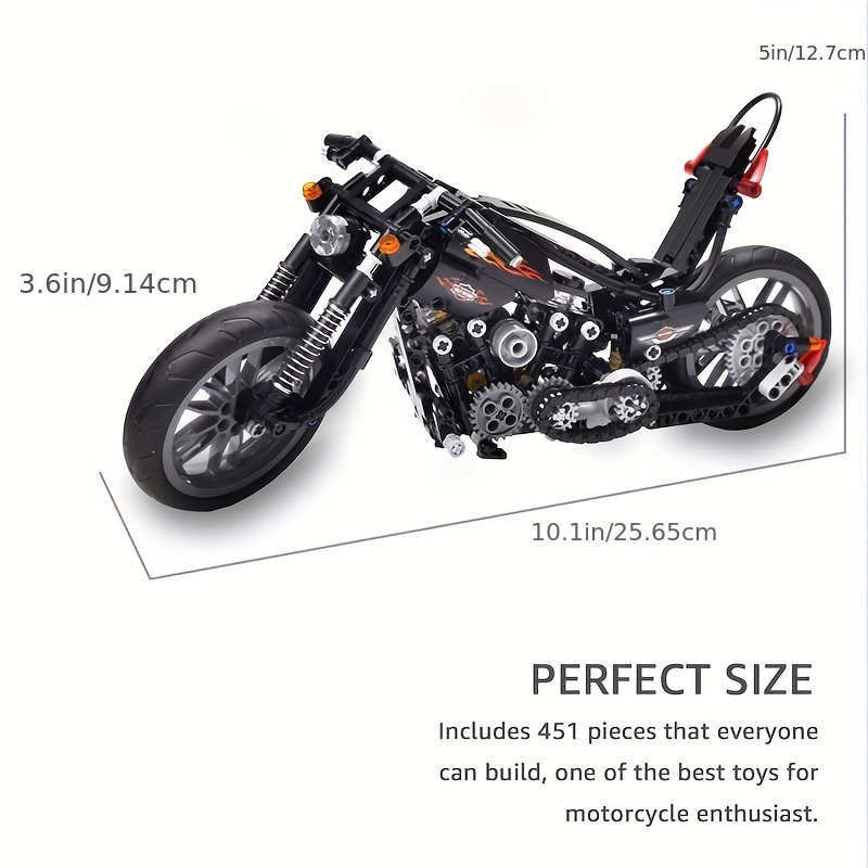 451 Piece Motorcycle Building Kit Unleash Your Creative Side 90