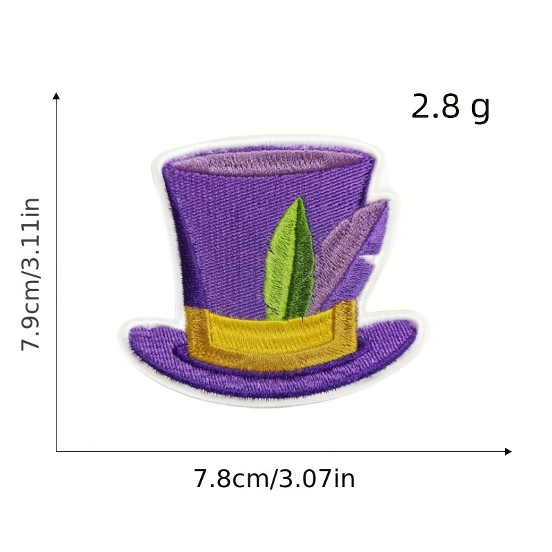 8pcs Mardi Gras Patches For Clothing, Mask Crown Sew Iron On Embroidered  Applique Accessories Decoration For Clothing Jacket Jeans Pants Dress Backpa