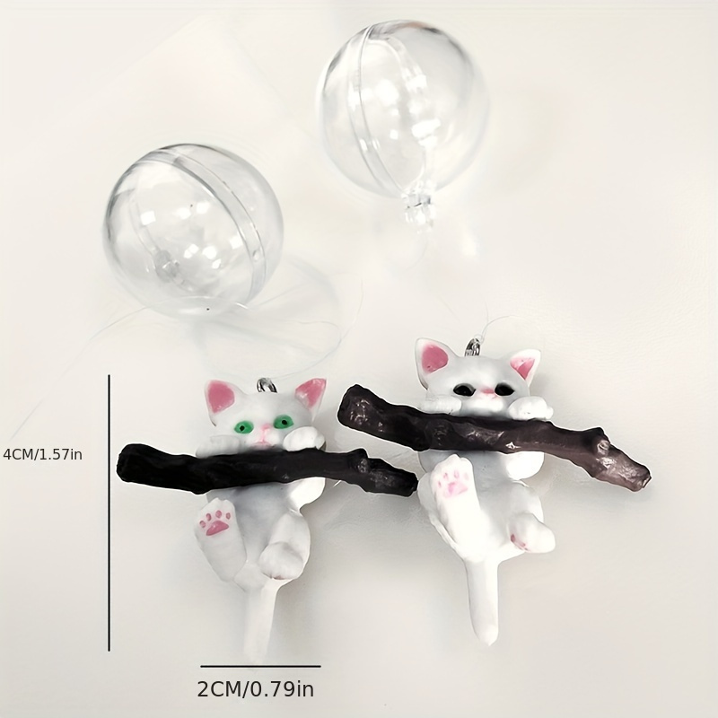 Floating Cat Miniature Figurines Micro Aquarium Landscape - Temu