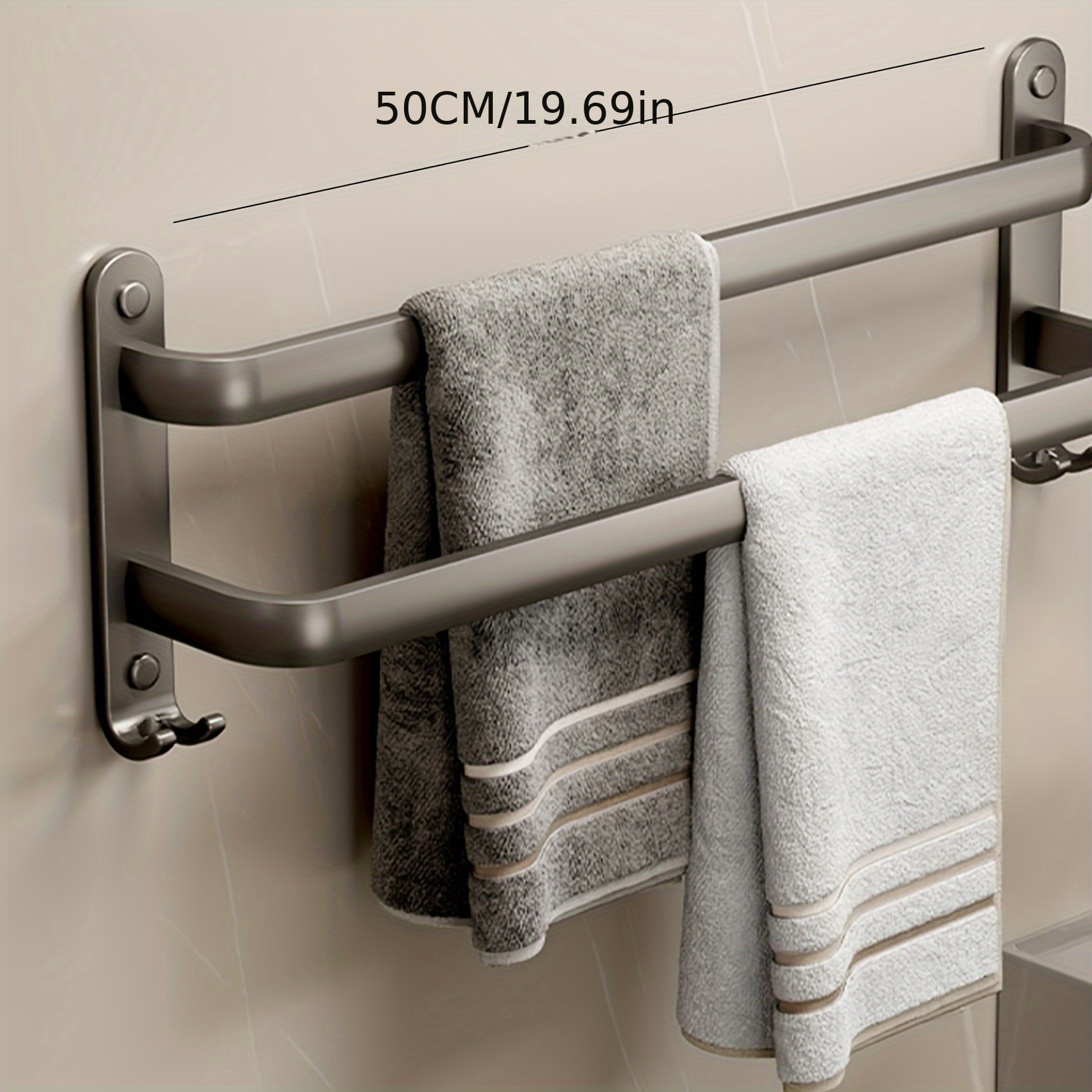 Aluminum Bathroom Rack Punch free Wall Sticky - Temu