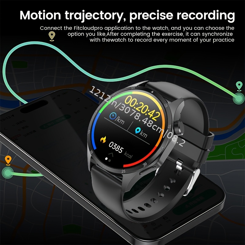 the 2025 new   pro smartwatch is   with a 3 86cm   high definition screen   wireless calling smartwatch gps sports trajectory 100   usb charging outdoor sports watch   alloy shell fitness   smartwatch details 3