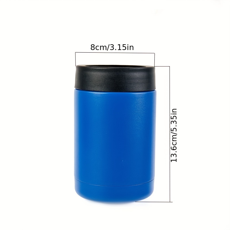 MOLLBOK Enfriador de latas multifuncional | Enfriador de latas de acero  inoxidable de doble pared 5 en 1 para latas estándar o delgadas de 12 onzas  y