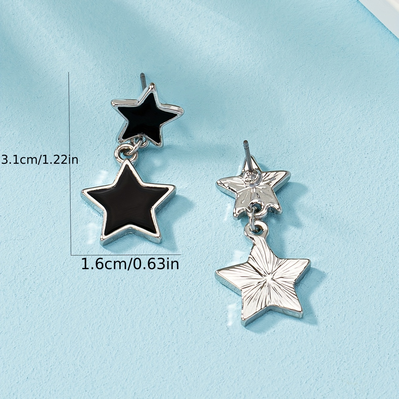 Stylish Star Earrings Dripping Charm