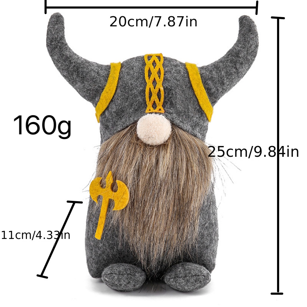 Viking Figure Plush Decoration Fall Farmhouse Gnom - Toys & Games