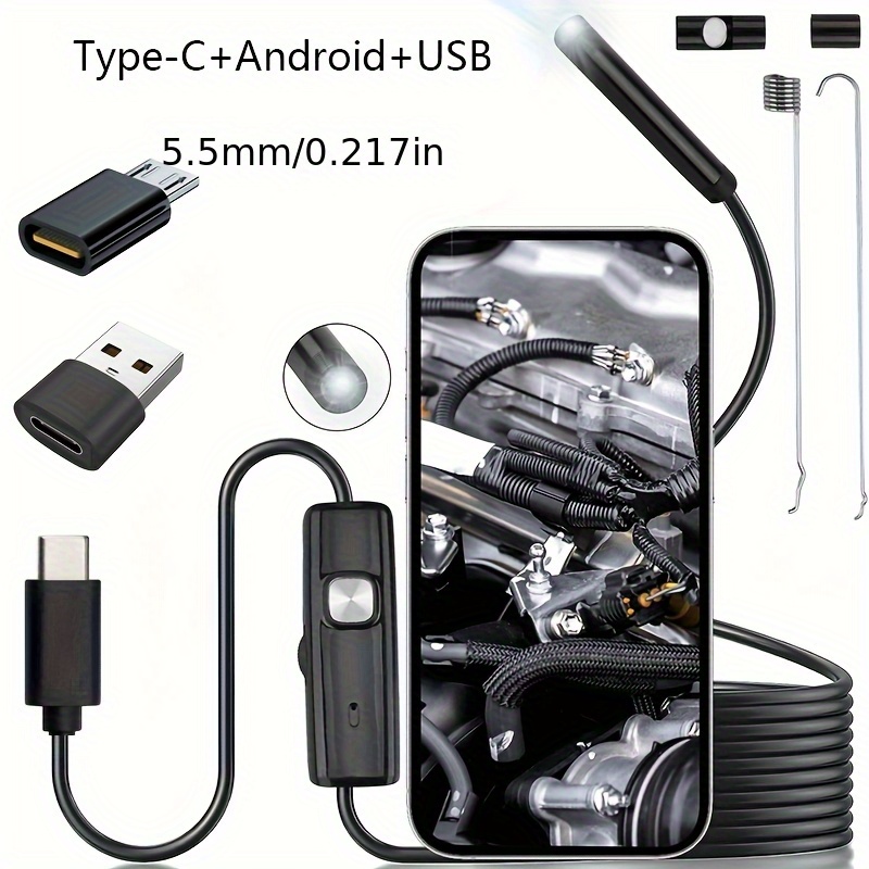 Telecamera Endoscopica 30M Con DVR, Monitor LCD A Colori Da 9 Pollici Video Boroscopio IP68 Impermeabile Per Ispezione Delle Tubazioni Per Idraulico E Ingegnere (Scheda SD 16G Inclusa) (30M - Foto 8