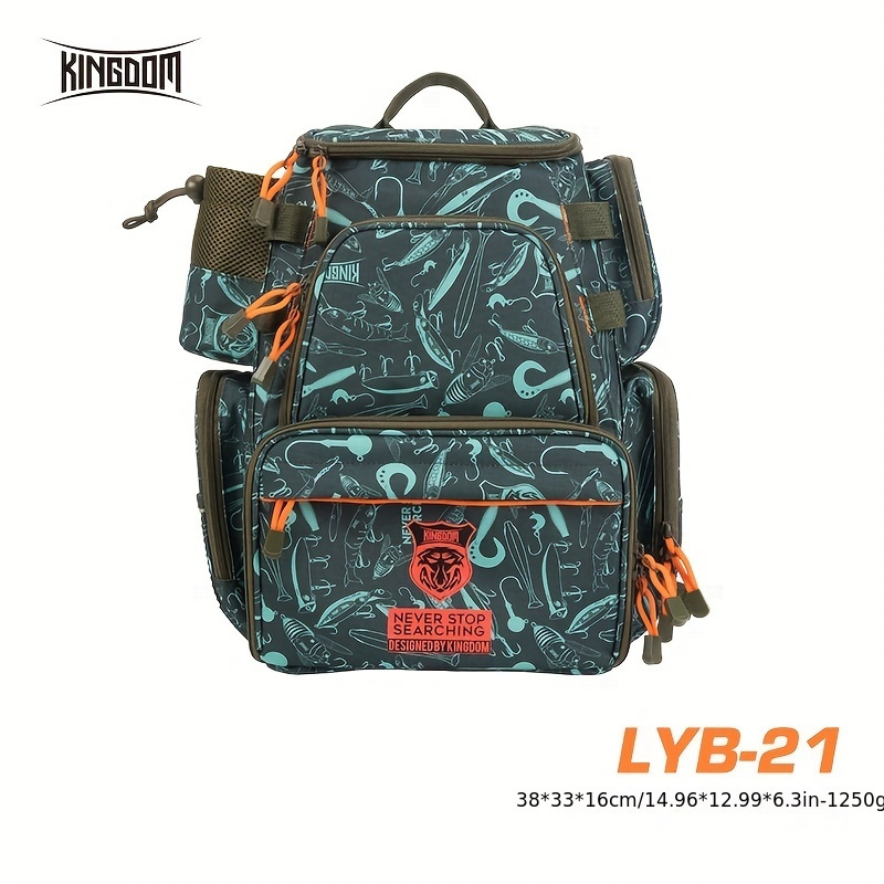 1pc Multifunctional Fishing Backpack Fishing Tackle Bag Large