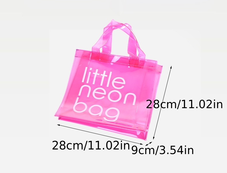 Wholesale new product pvc little brown bag purse little neon bags