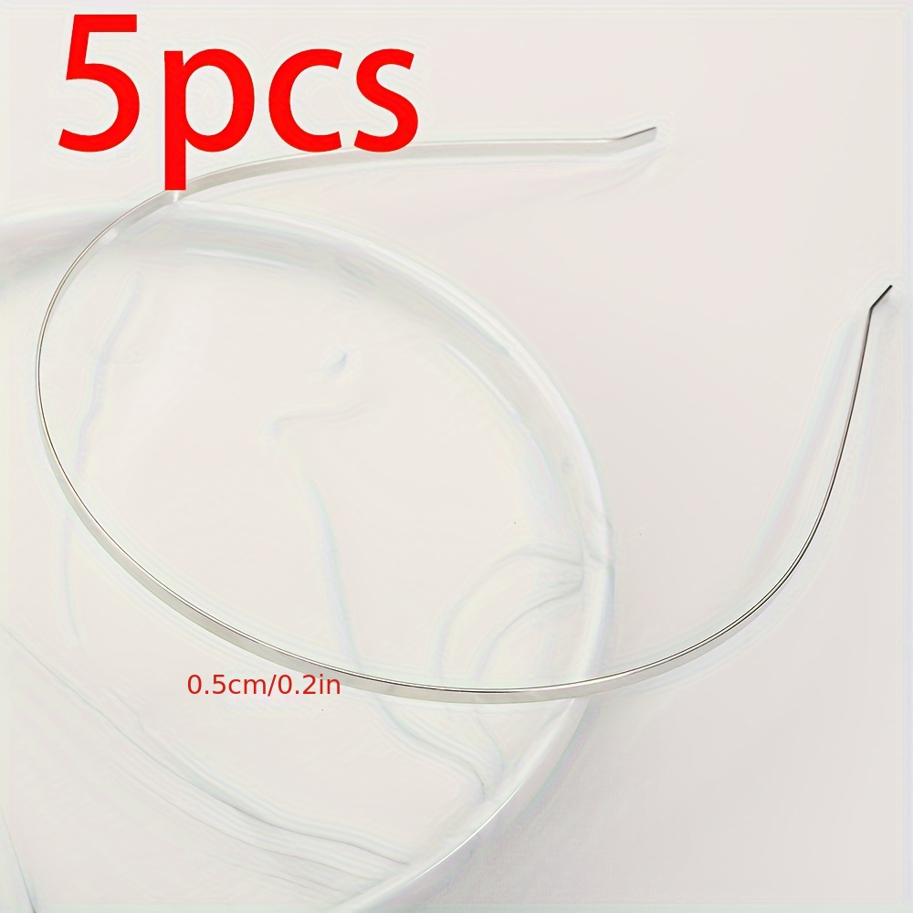 5pcs Band Hair Bands Blank Base Setting For Women Wedding Headwear Headband Jewelry Making Components