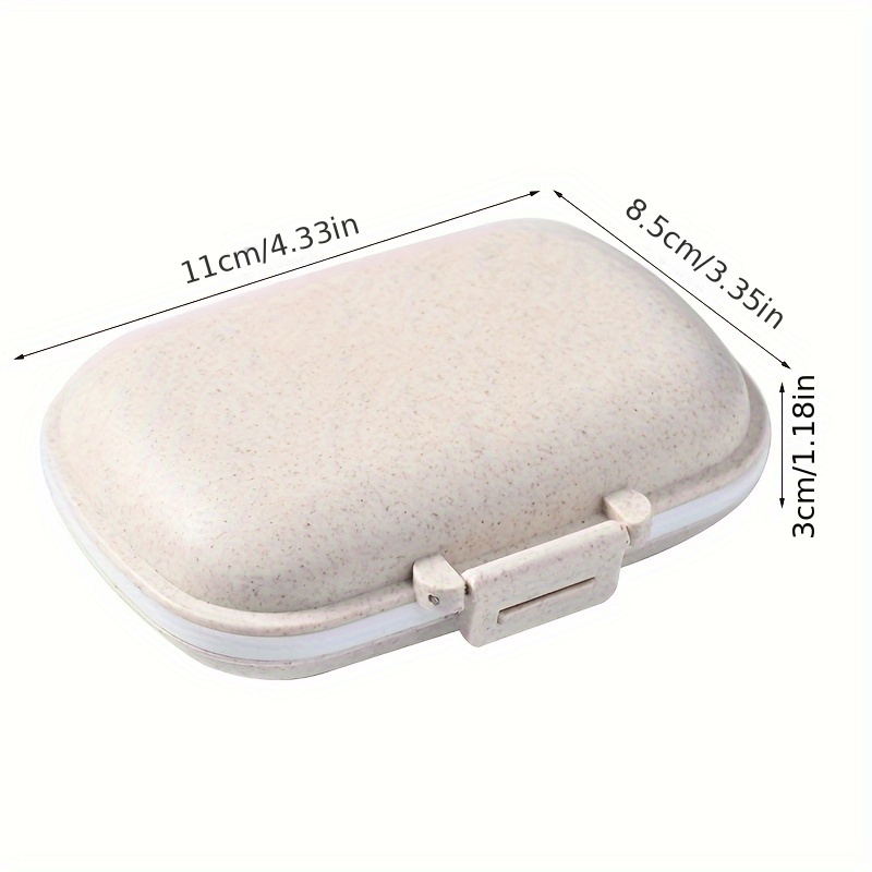 Flip Top Compartment Pill Box Double Sided Pill Box 8 - Temu