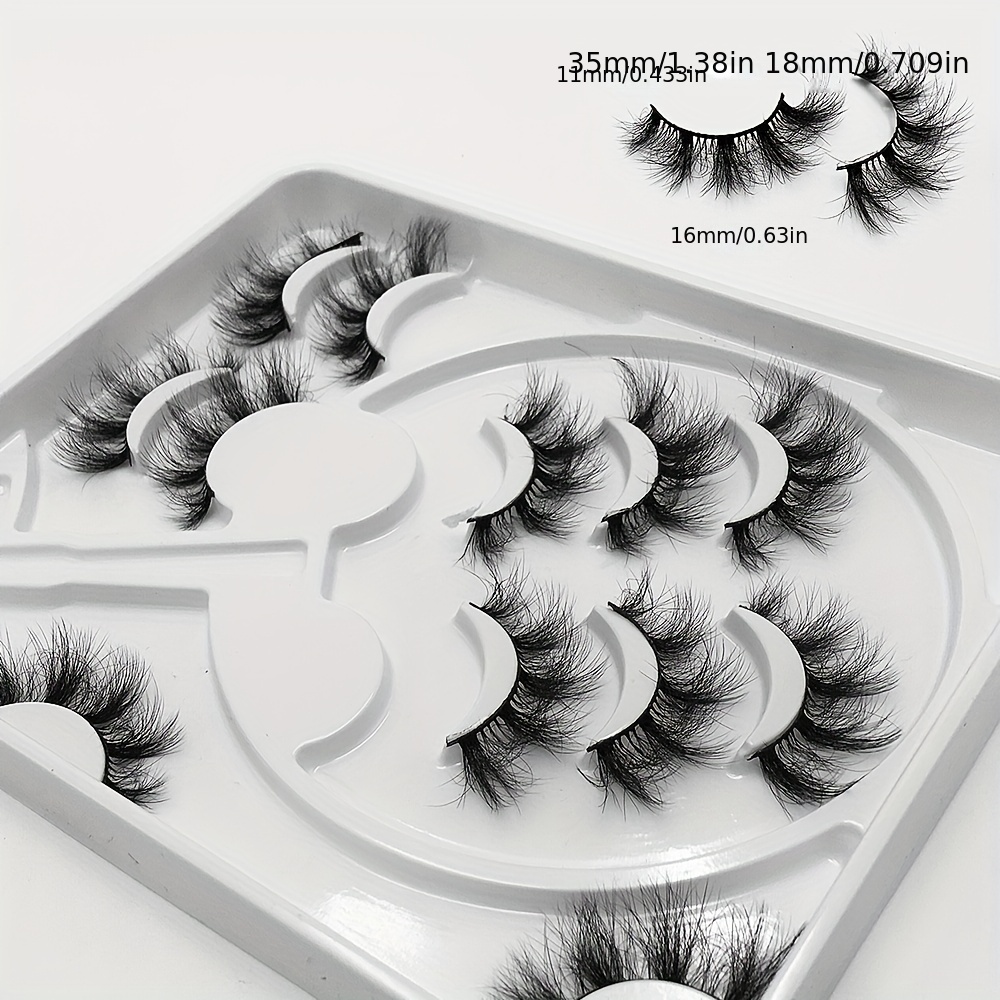 7 Pairs 8D Fluffy Faux Mink False Eyelashes