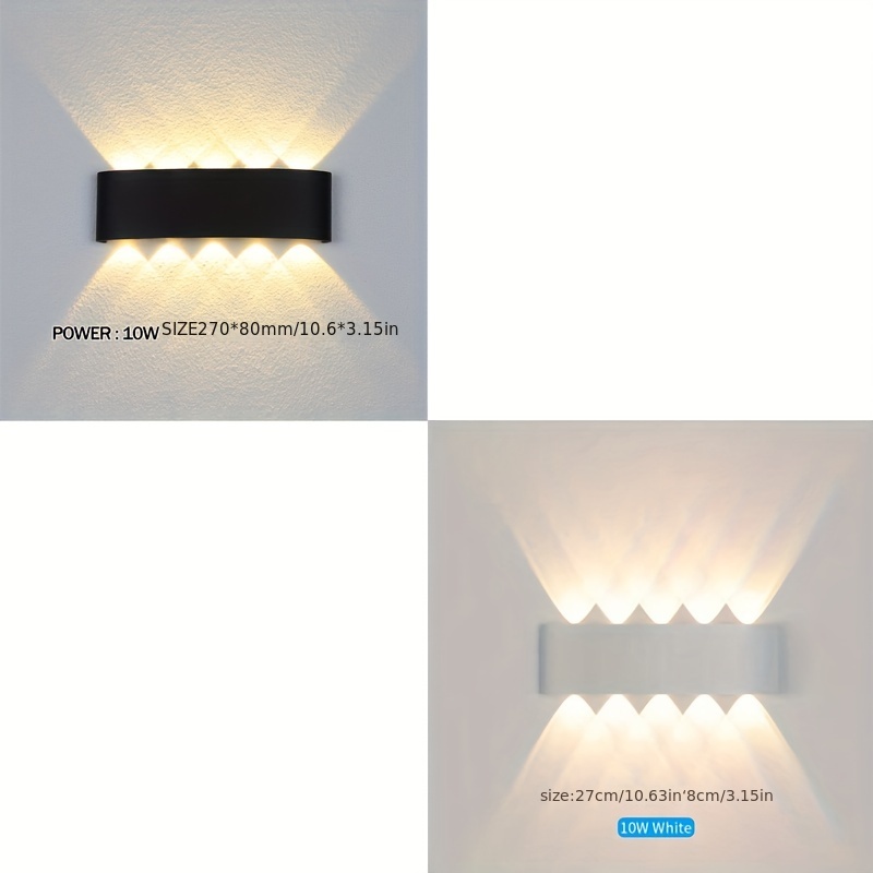 10W 15W COB LED Wall lamp Double Side up and Down Wall Light Outdoor IP67  Waterproof Porch Lights Color :dimmable,Size : : Home & Kitchen