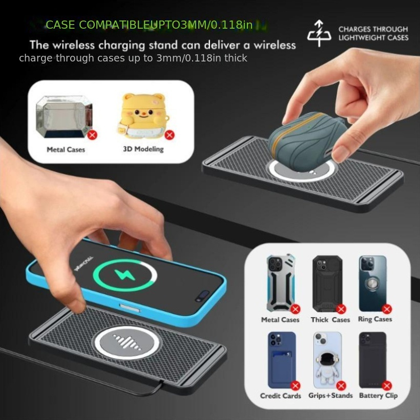 car wireless charger stand pad fast charging station Temu